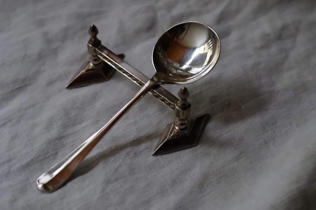 イギリスアンティーク｜カトラリーレスト（2個セット）