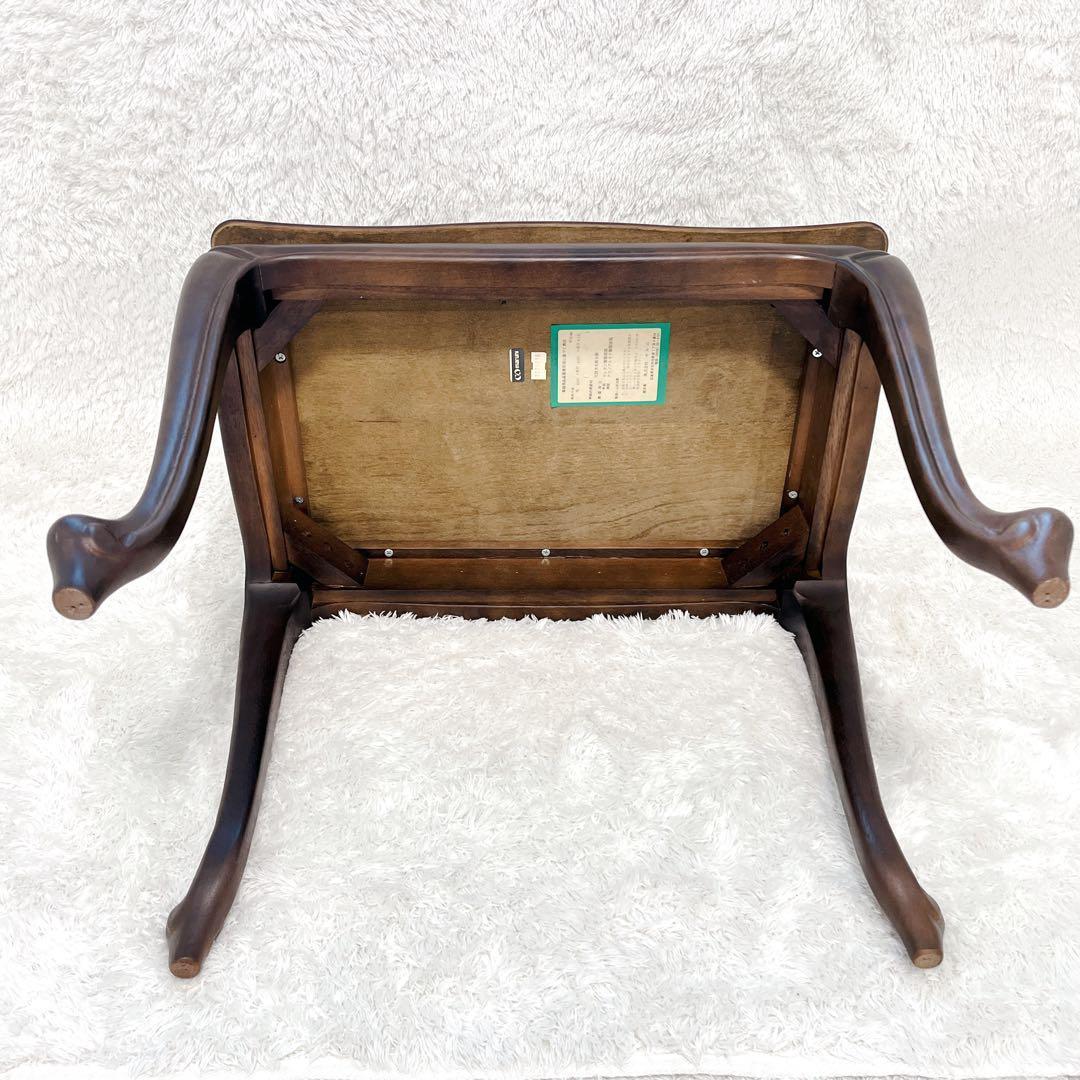 【極美品✨】MARUNI マルニ サイドテーブル 花台　天然木 マキシマム 猫足