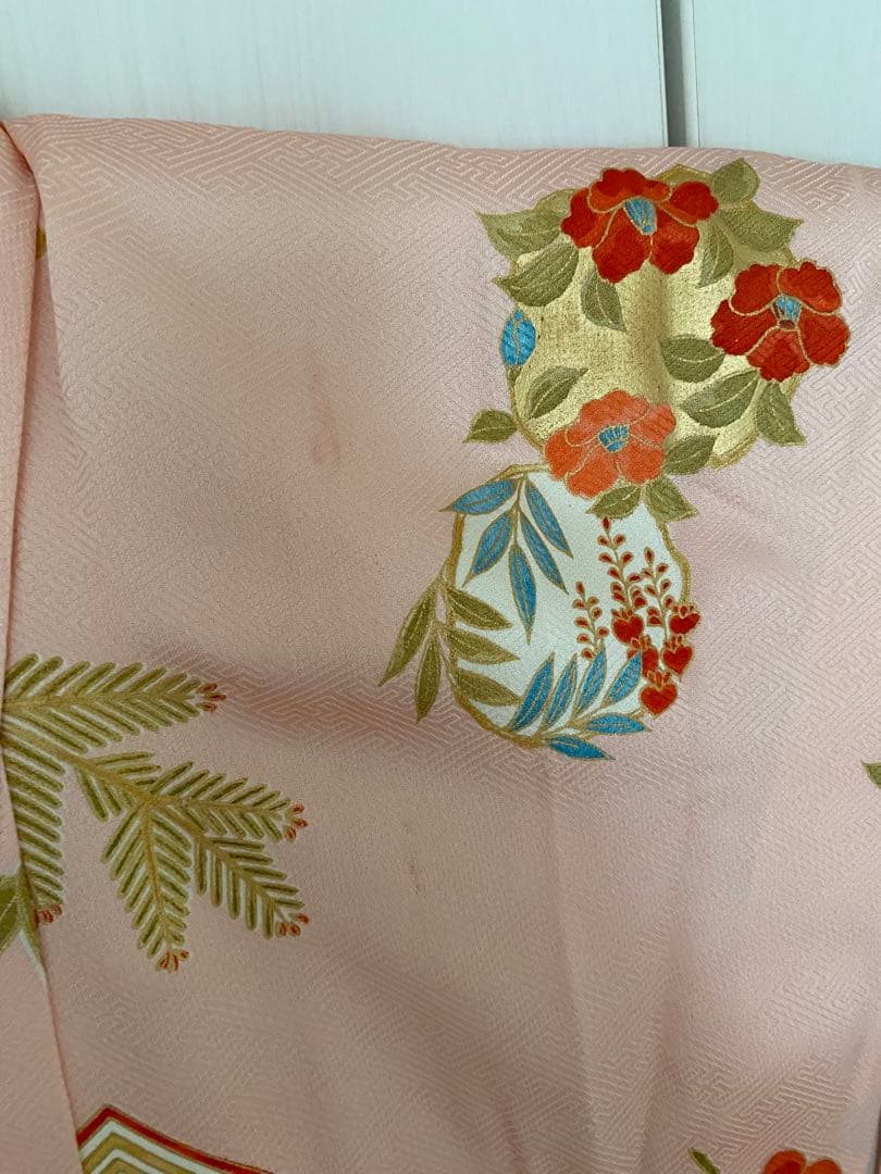 京都　志ま髙　3歳七五三　正絹　綸子地　お着物