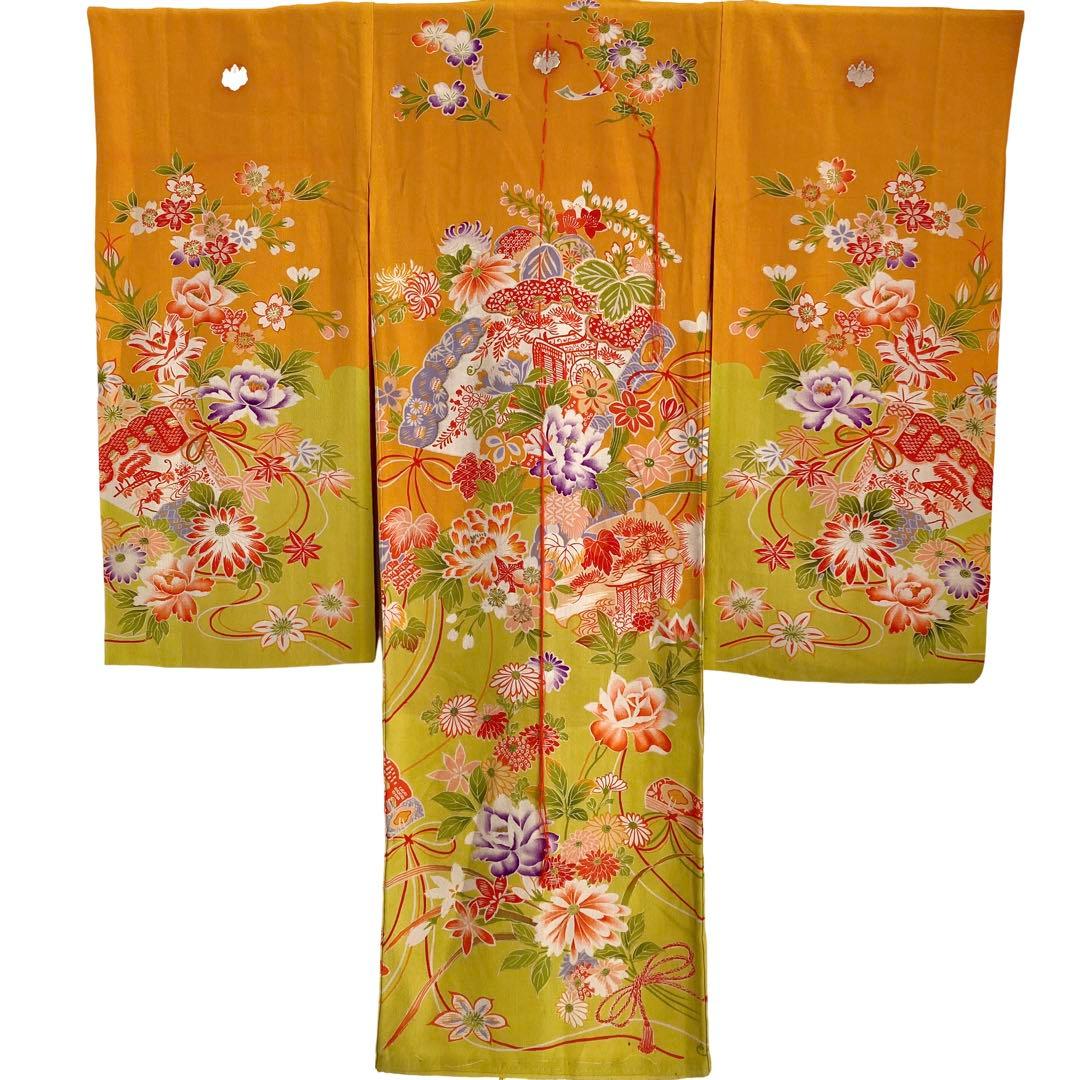 ★Queenです★七五三 アンティーク 女の子 子供着物 No32