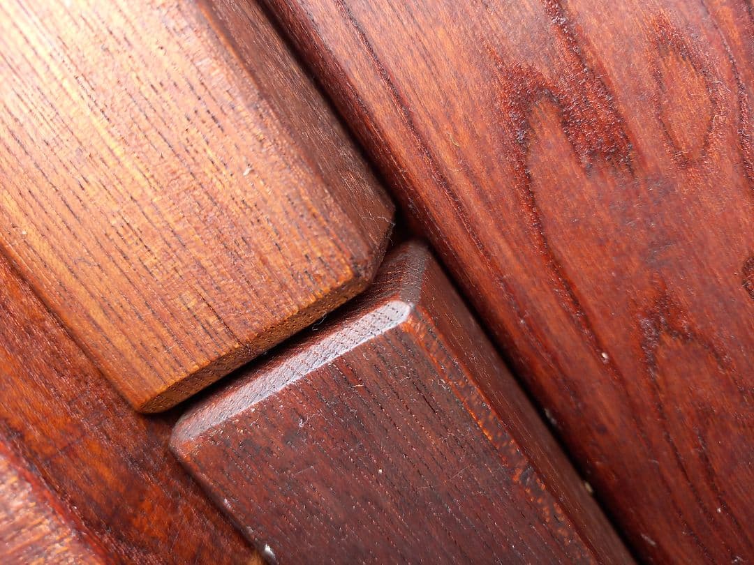 希少　1945年　終戦記念　時代　欅　一枚板　折り畳み式　座卓