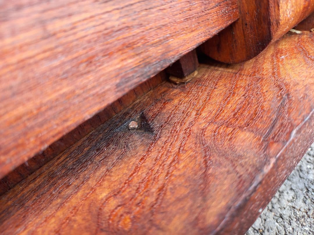 希少　1945年　終戦記念　時代　欅　一枚板　折り畳み式　座卓