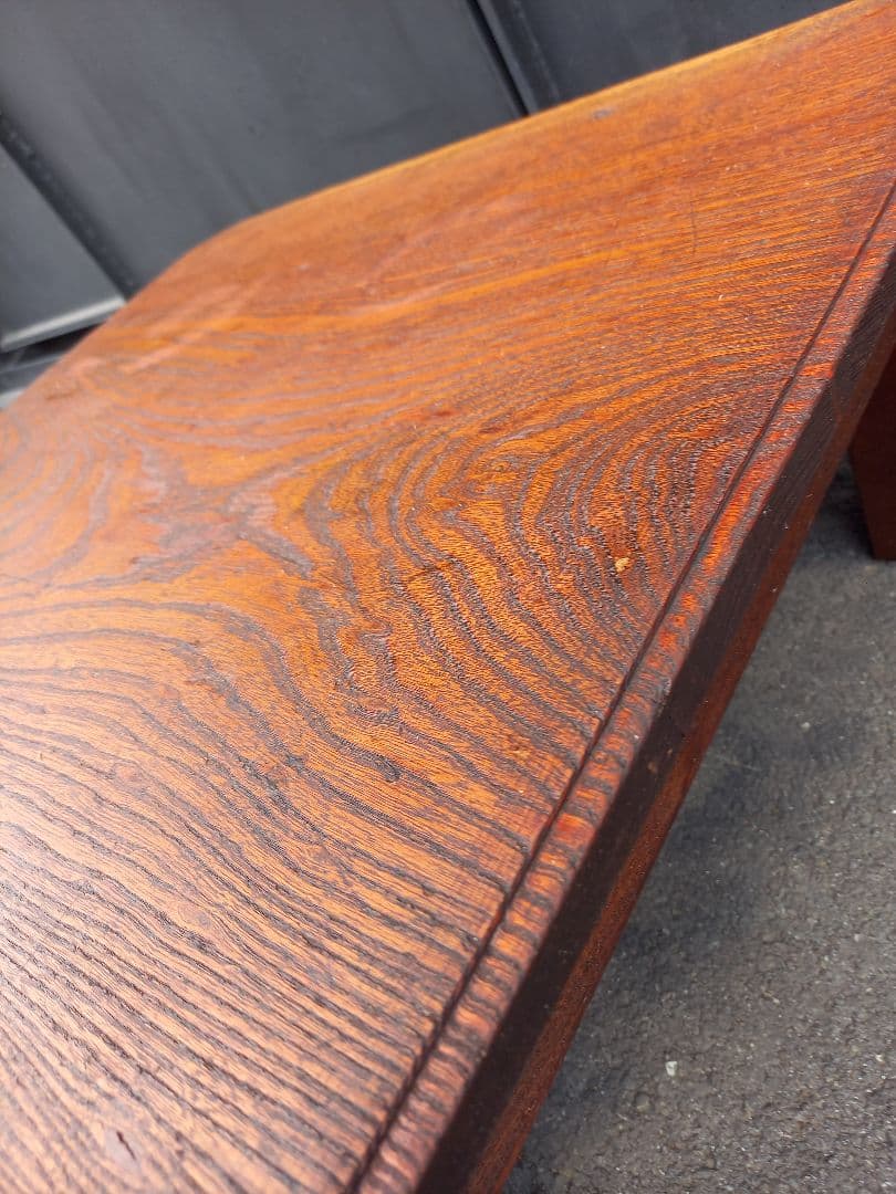 希少　1945年　終戦記念　時代　欅　一枚板　折り畳み式　座卓