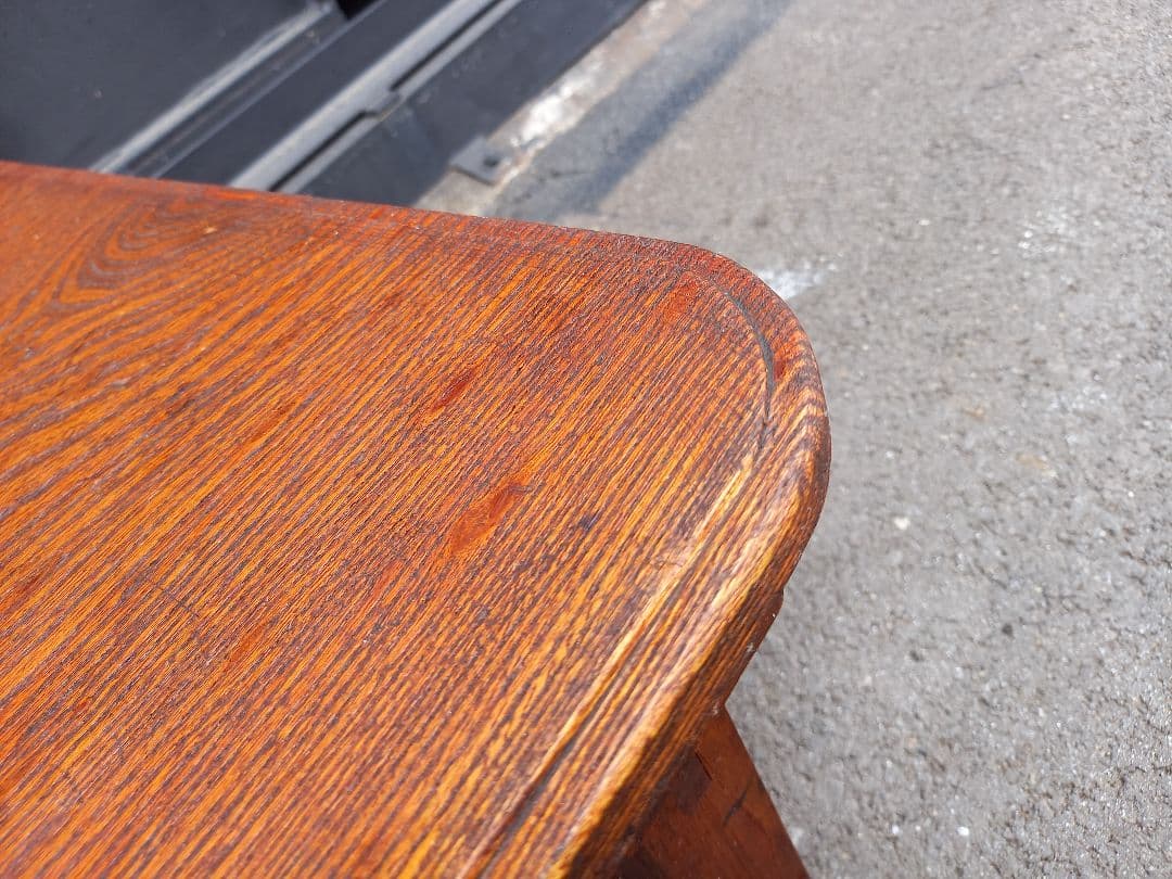 希少　1945年　終戦記念　時代　欅　一枚板　折り畳み式　座卓