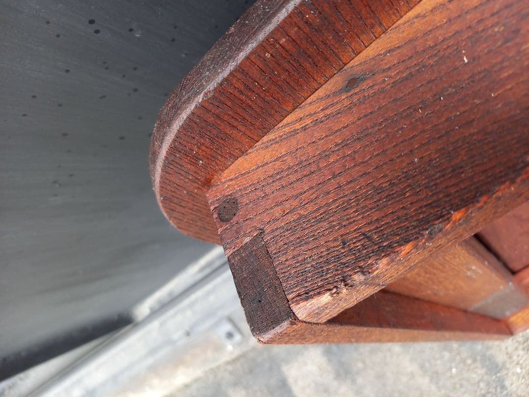 希少　1945年　終戦記念　時代　欅　一枚板　折り畳み式　座卓