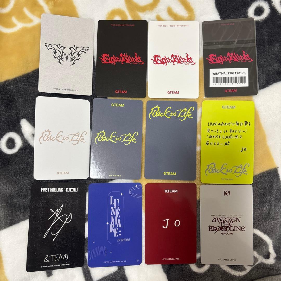 &TEAM andTEAM jo ジョウ トレカ 12枚セット まとめ売り - メルカリ