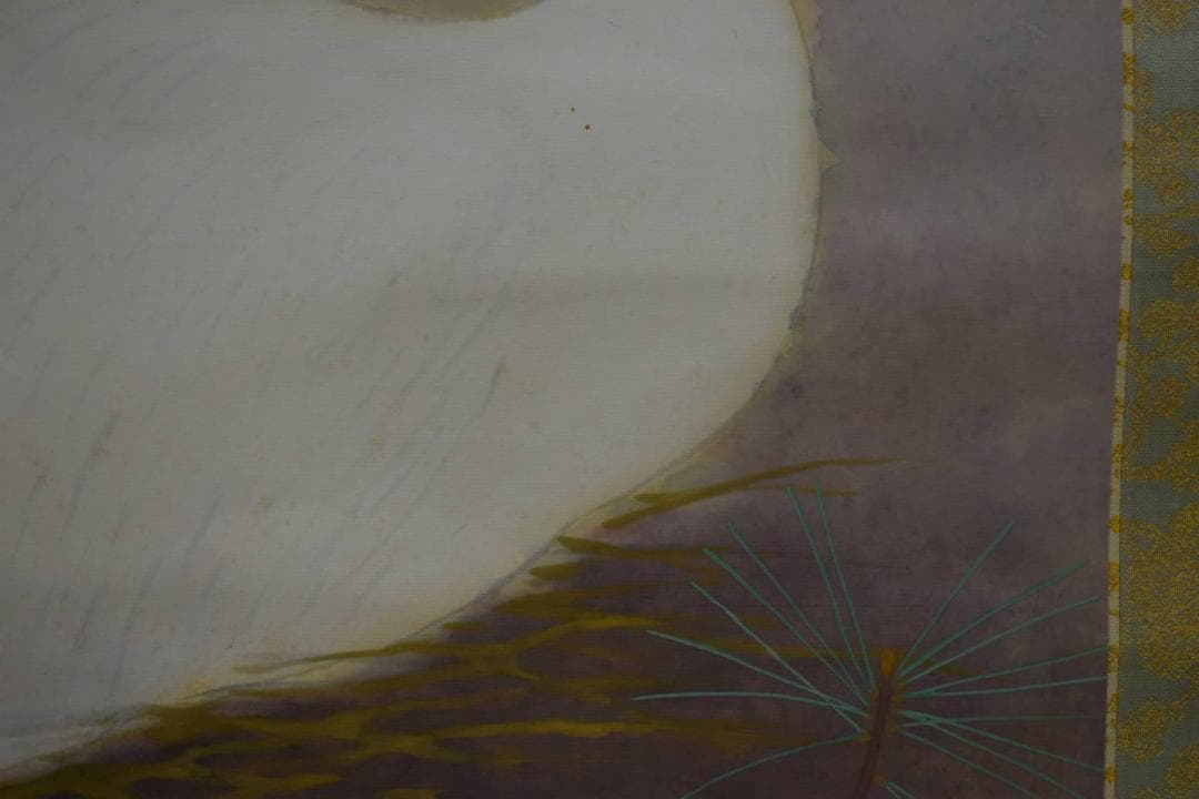 真作/島津華山/鶴巣籠図/桐共箱二重箱付/布袋屋掛軸HG-40 - メルカリ