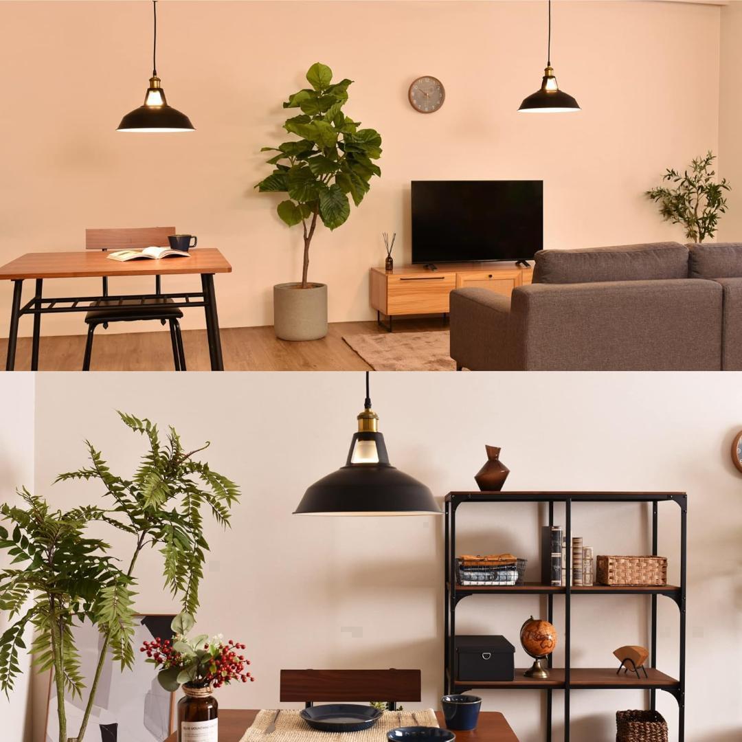 【M2123-90-63】調光調色対応レトロLEDペンダントライト