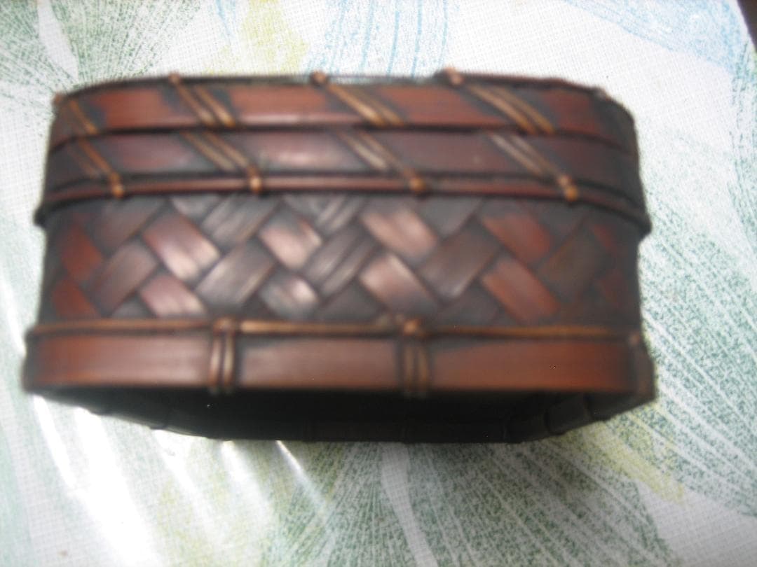 竹細工小物入れ 江戸時代か