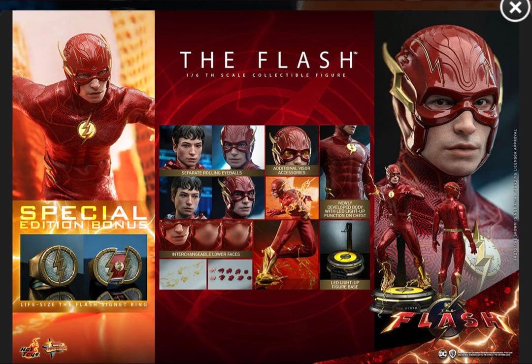 ザ・フラッシュ』1／6スケールフィギュア［ボーナスアクセサリー付き