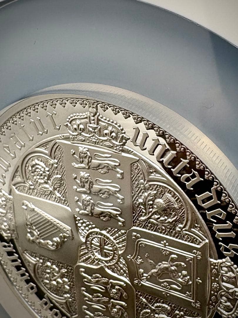 ☆155g純銀☆最高鑑定 2021 ゴシッククラウン 5oz 銀貨 NGC 70 - メルカリ