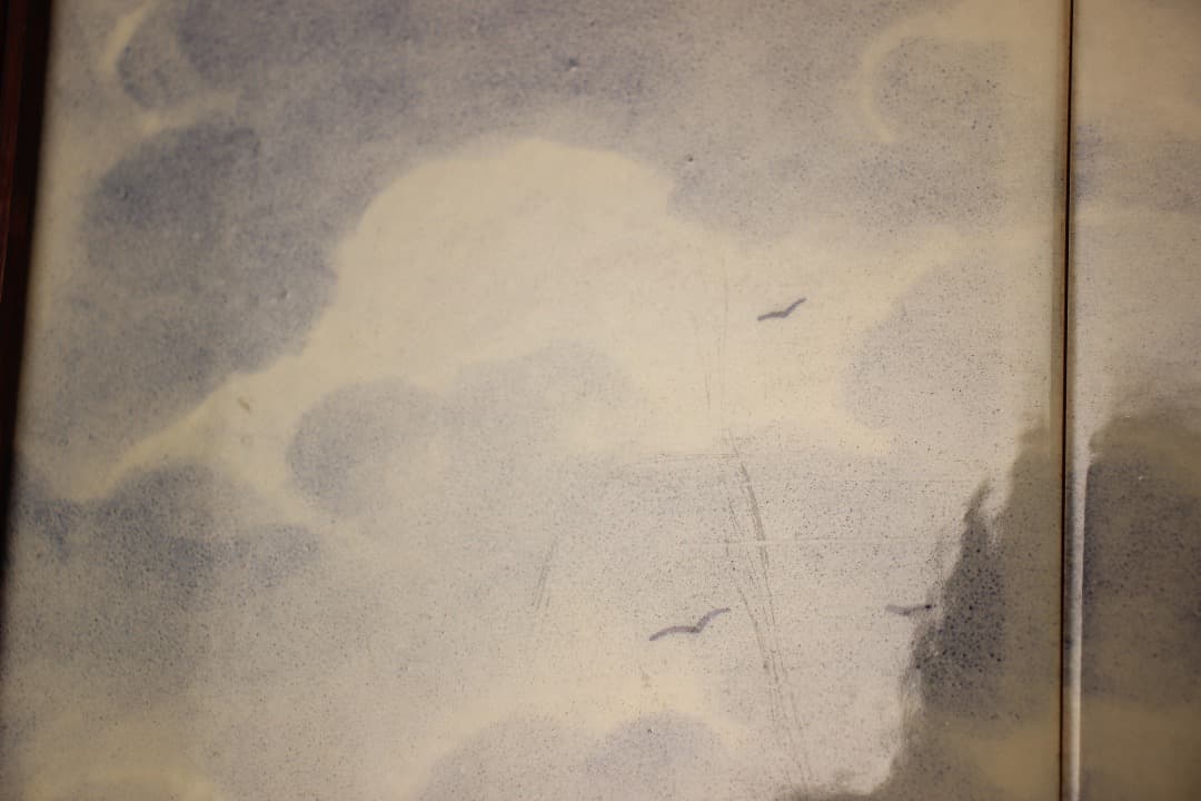 オランダ デルフト タイル画 タイルタブロー 額飾り 風車 船