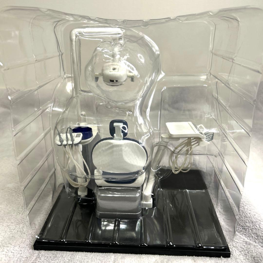 非売品　レア　歯医者　椅子　デンタルチェア　フィギュア　飾り　ミニチュア　紺