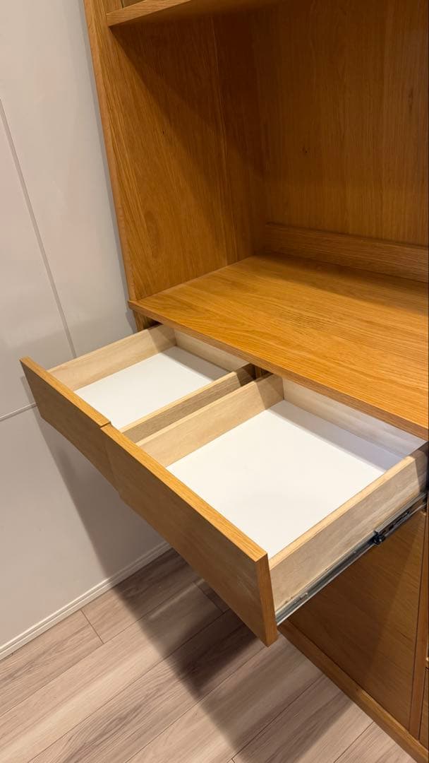 unico SIGNE北欧キッチン収納、食器棚、廃盤　横幅1190mm