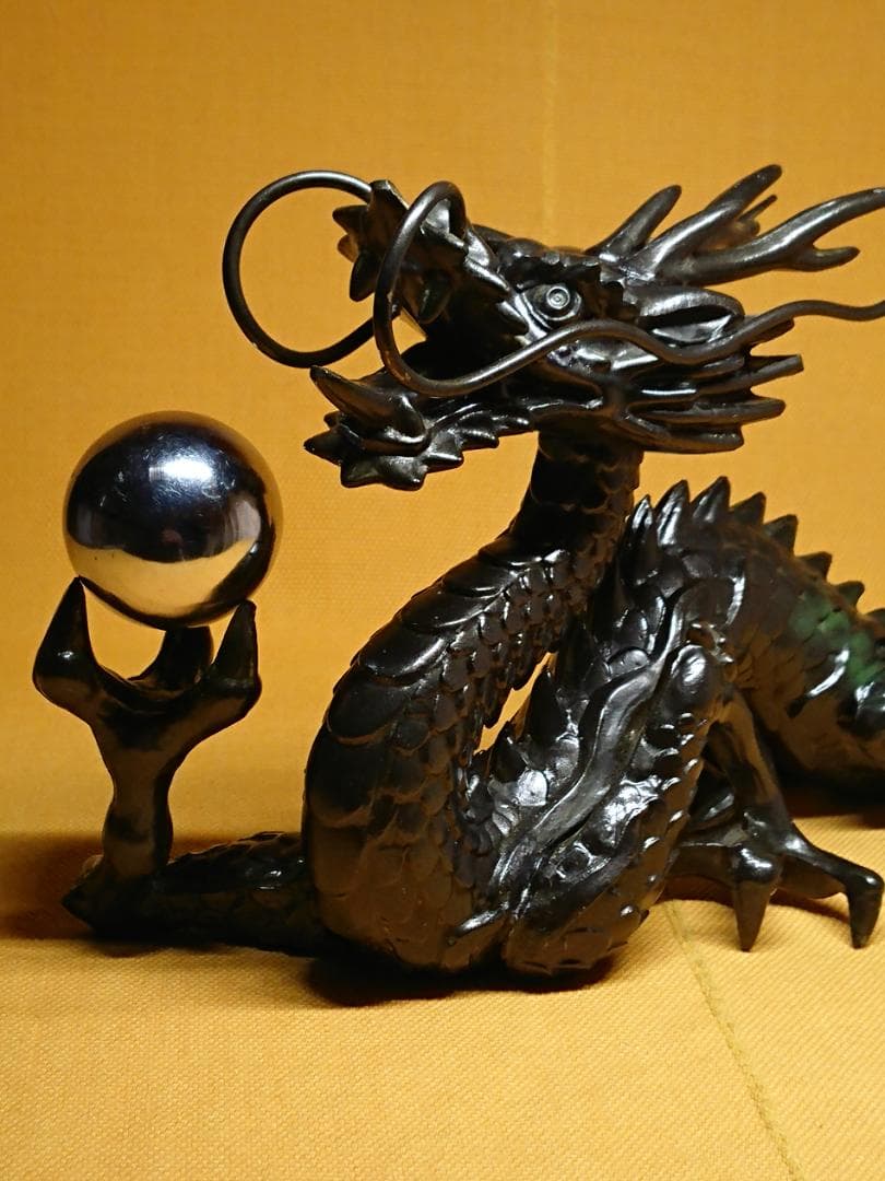 【美品】龍　金属　オブジェ　置物　インテリア　工芸品　美術品　A3254