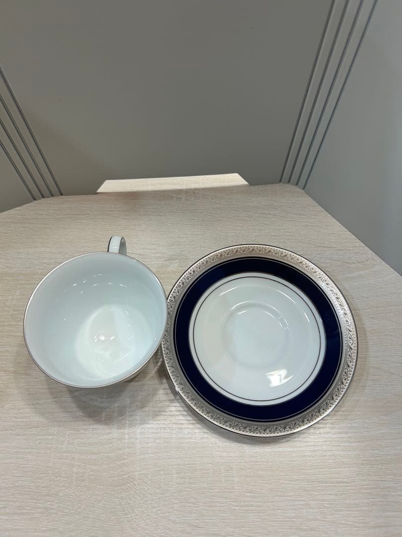 ノリタケ クレストウッド コバルトプラチナ カップ&ソーサー 2客