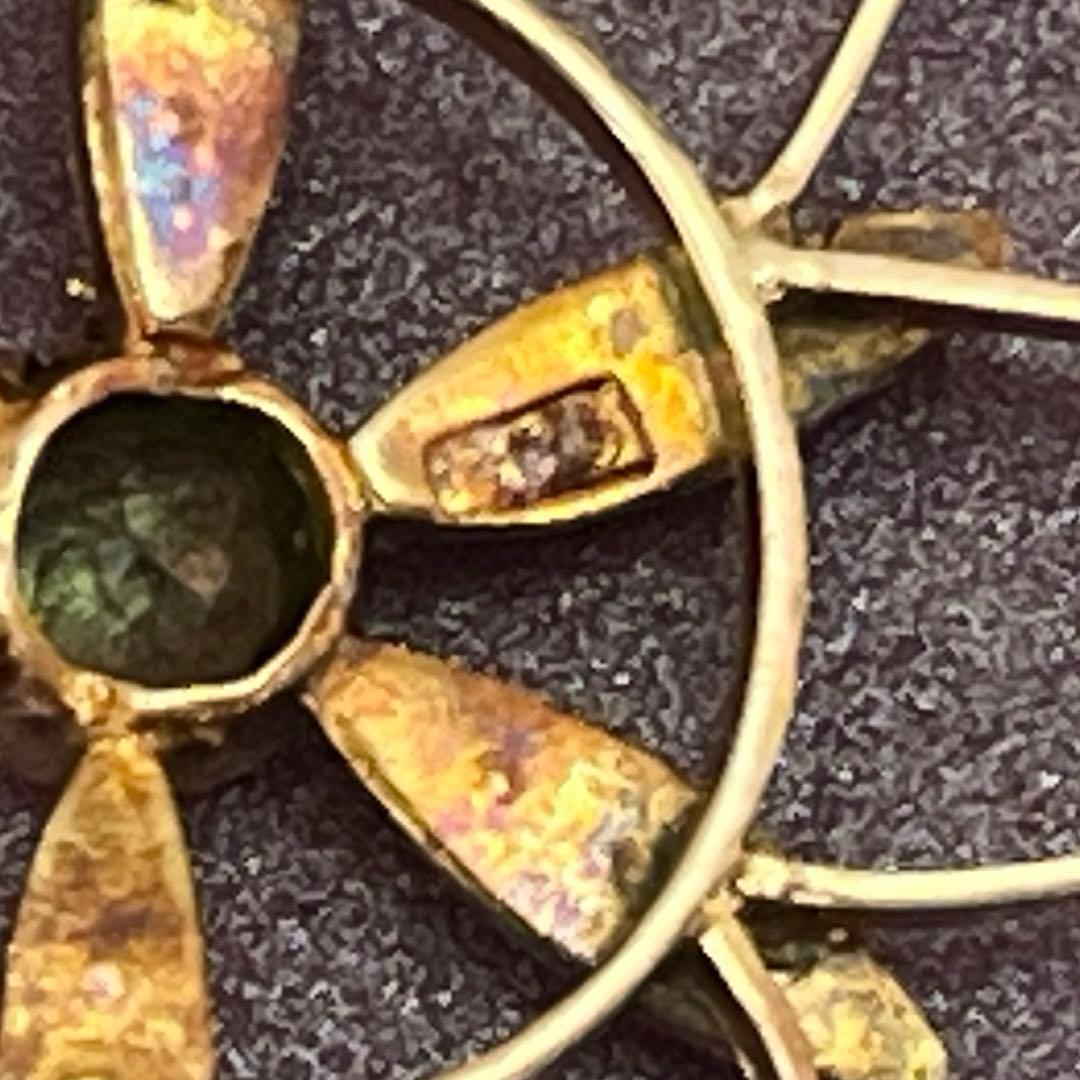 ★早い者勝ち★ 英国 ヴィクトリアン ペリドット ペンダント 9金 シードパール