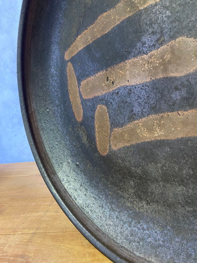 焼物　大皿　食器　飾り皿　アンティーク　骨董　備前焼