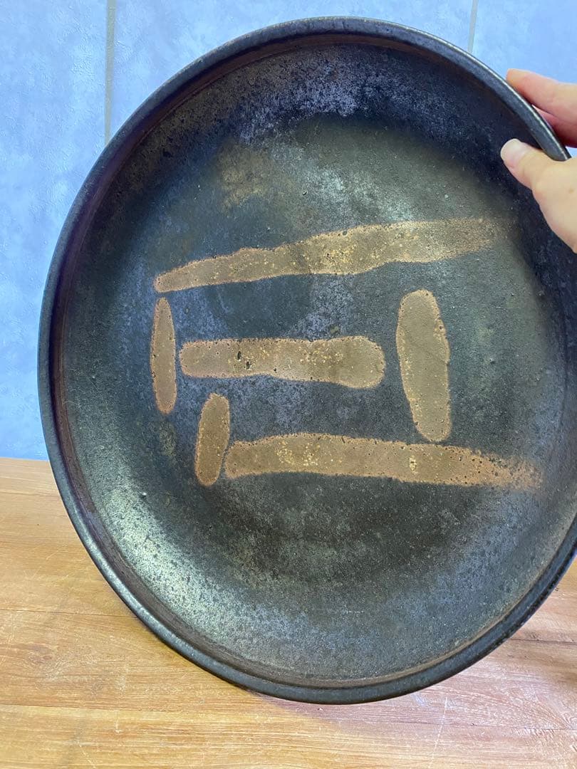 焼物　大皿　食器　飾り皿　アンティーク　骨董　備前焼