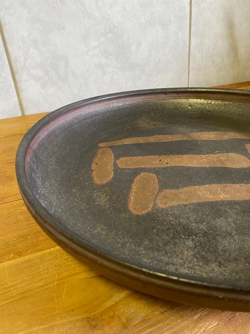 焼物　大皿　食器　飾り皿　アンティーク　骨董　備前焼