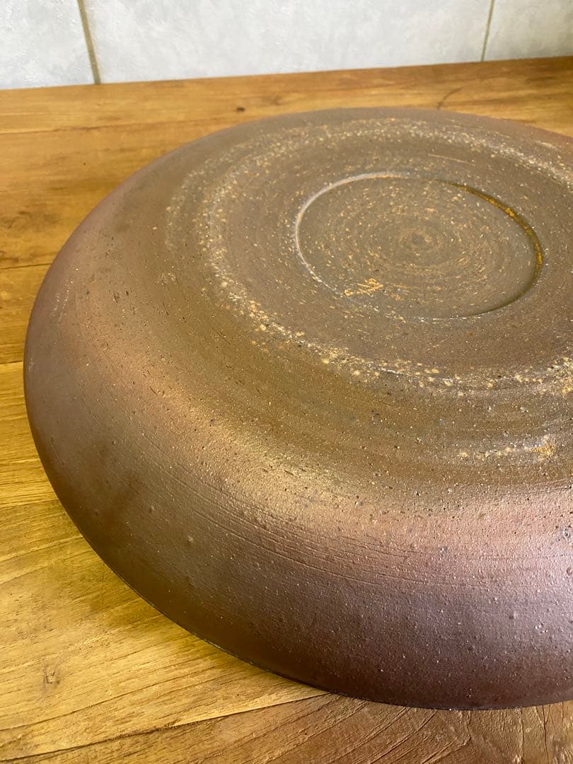 焼物　大皿　食器　飾り皿　アンティーク　骨董　備前焼