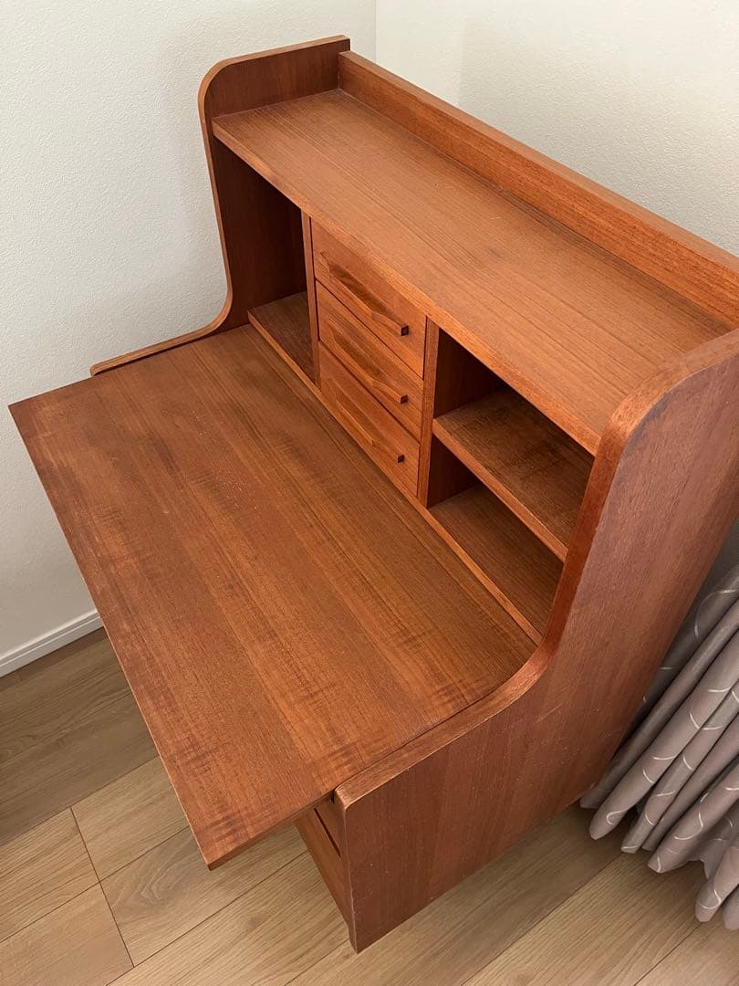 ライティングデスク　ライティングビューロー　北欧　学習机　中古　美品