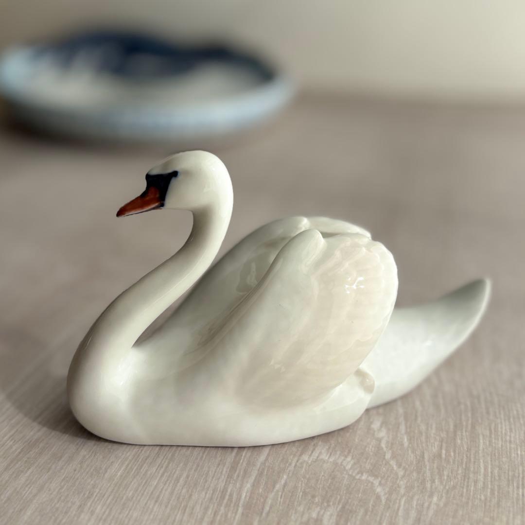 ロイヤルコペンハーゲン 白鳥 フィギュリン クリスマス 北欧 置物 #073