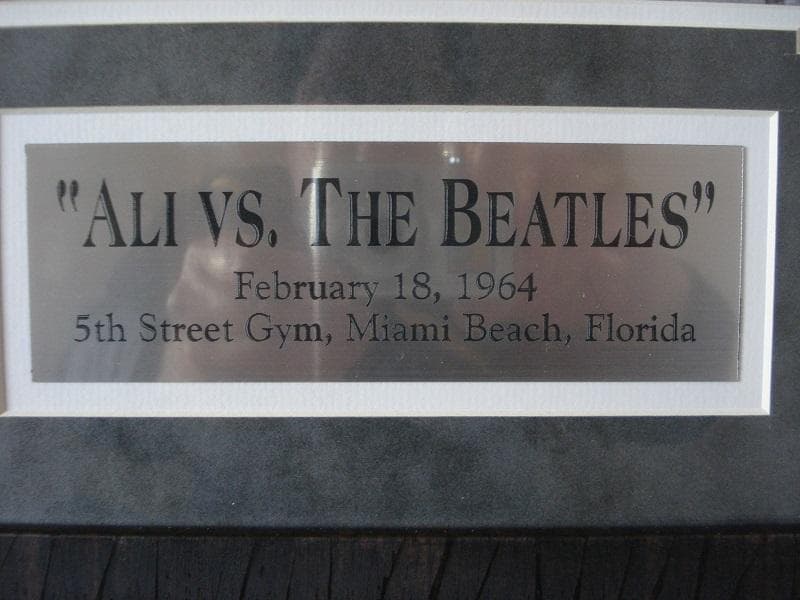 超お宝　日本では決して手に入らないパネル【ALI vs THE BEATLE】