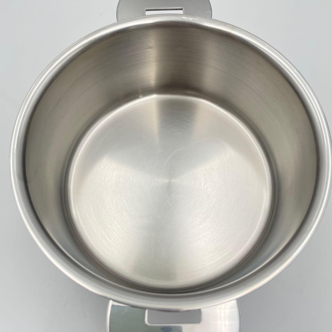 【美品】CRISTEL Lシリーズ 深鍋 16cm ステンレス蓋付き IH対応