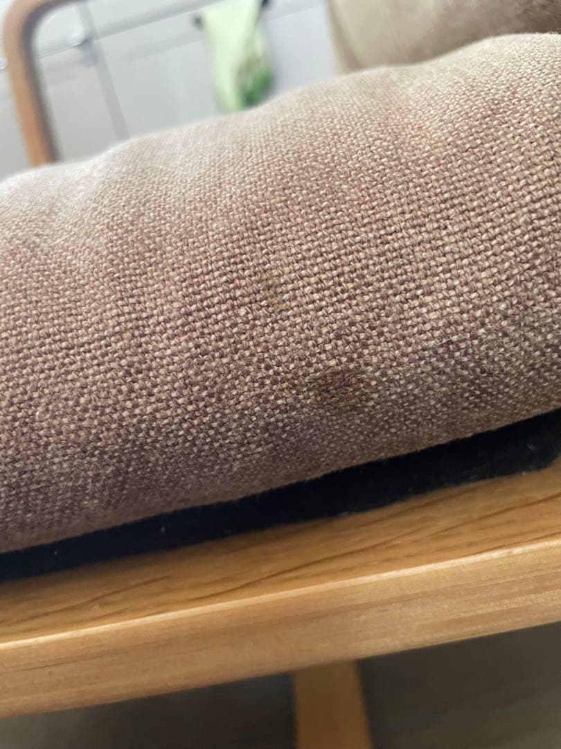 無印良品　リビングでもダイニングでも使えるソファチェア　ベージュ　アームチェア