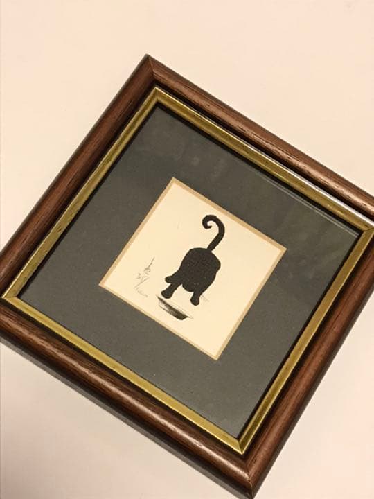 趣味絵画：かわいい黒猫の作品