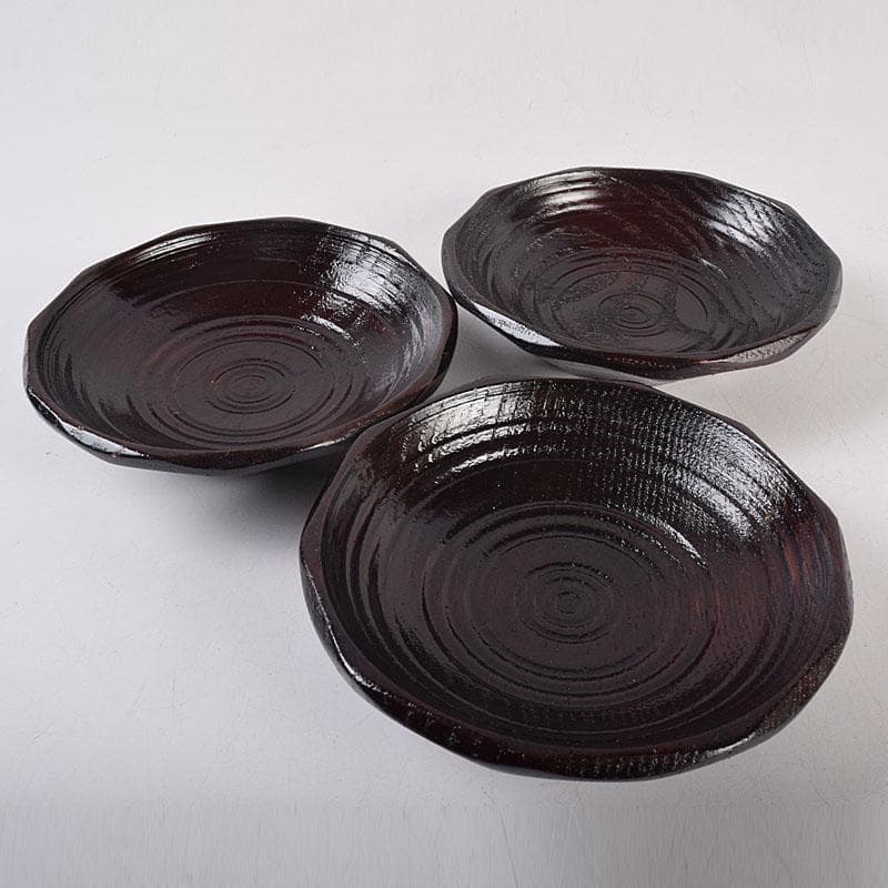 漆芸家 村瀬治兵衛作 沢栗 茶托 五客 V R8869 - メルカリ