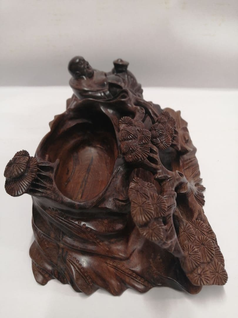 黒檀　布袋　置物