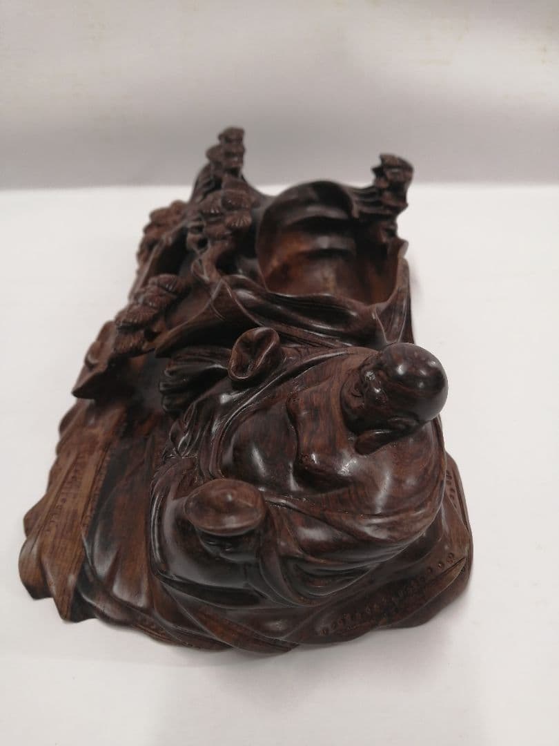 黒檀　布袋　置物