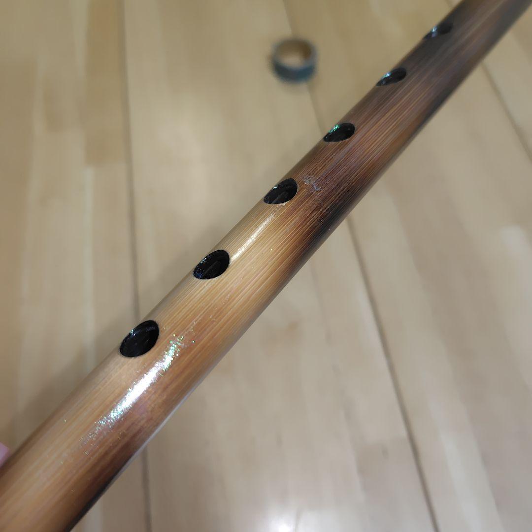 篠笛 六穴五本調子 炙りラメ ５４