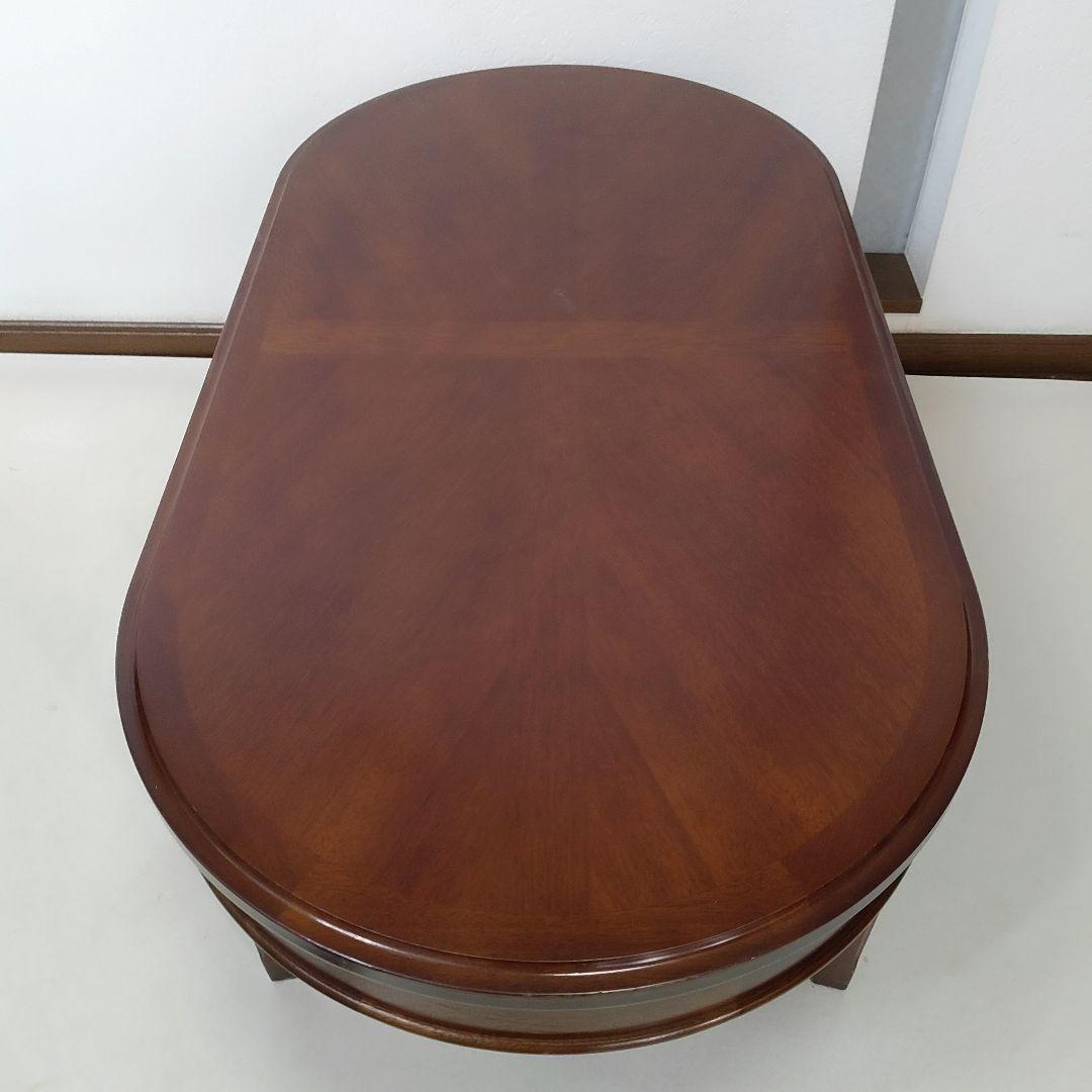 マルニ木工 地中海 センターテーブル 楕円形引き出し付き クラシカル