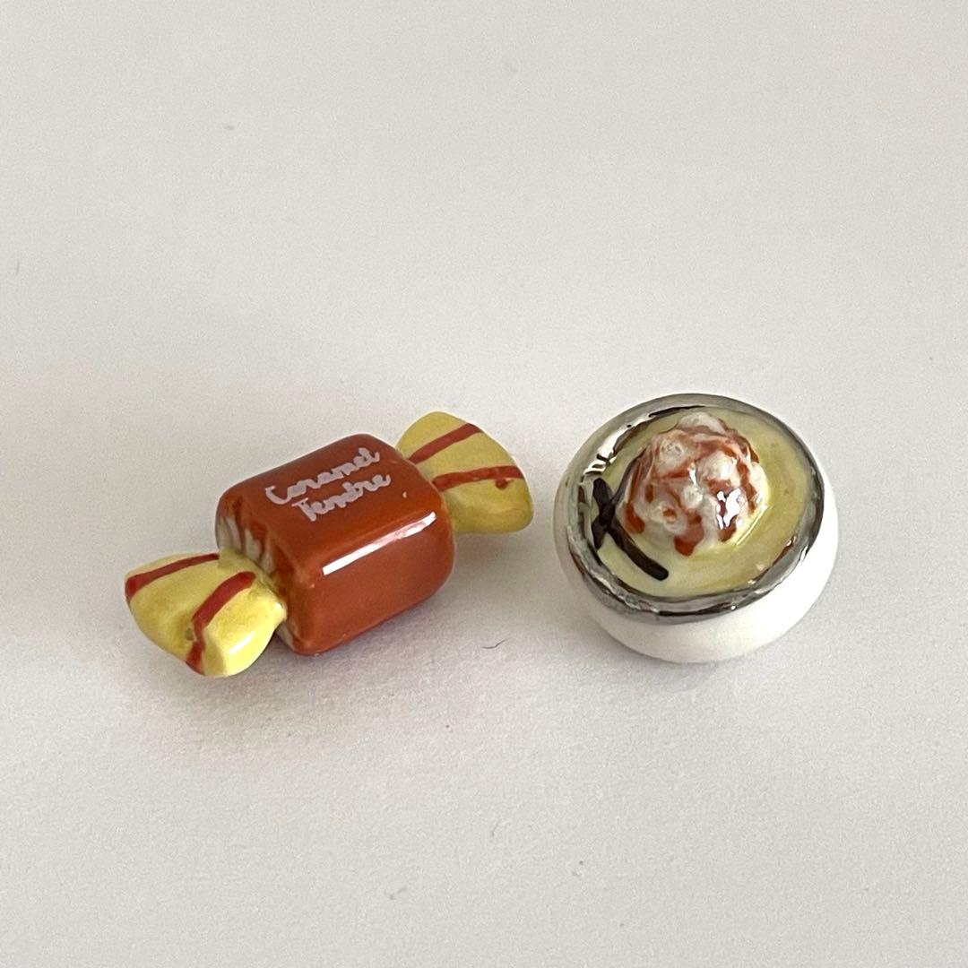 キャラメル味の美味しい物　10個　フェーブ　フェーヴ　フランス　陶器　ミニチュア