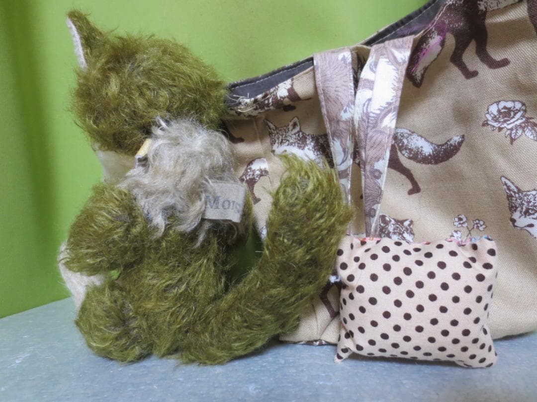 国内作家様　オオカミぬいぐるみ　狼　23㎝　Mori`s Bear　森脇様