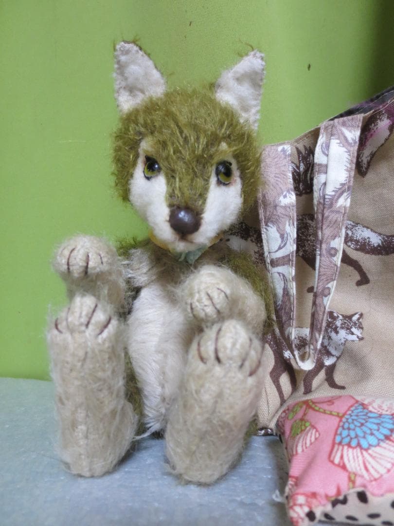 国内作家様　オオカミぬいぐるみ　狼　23㎝　Mori`s Bear　森脇様