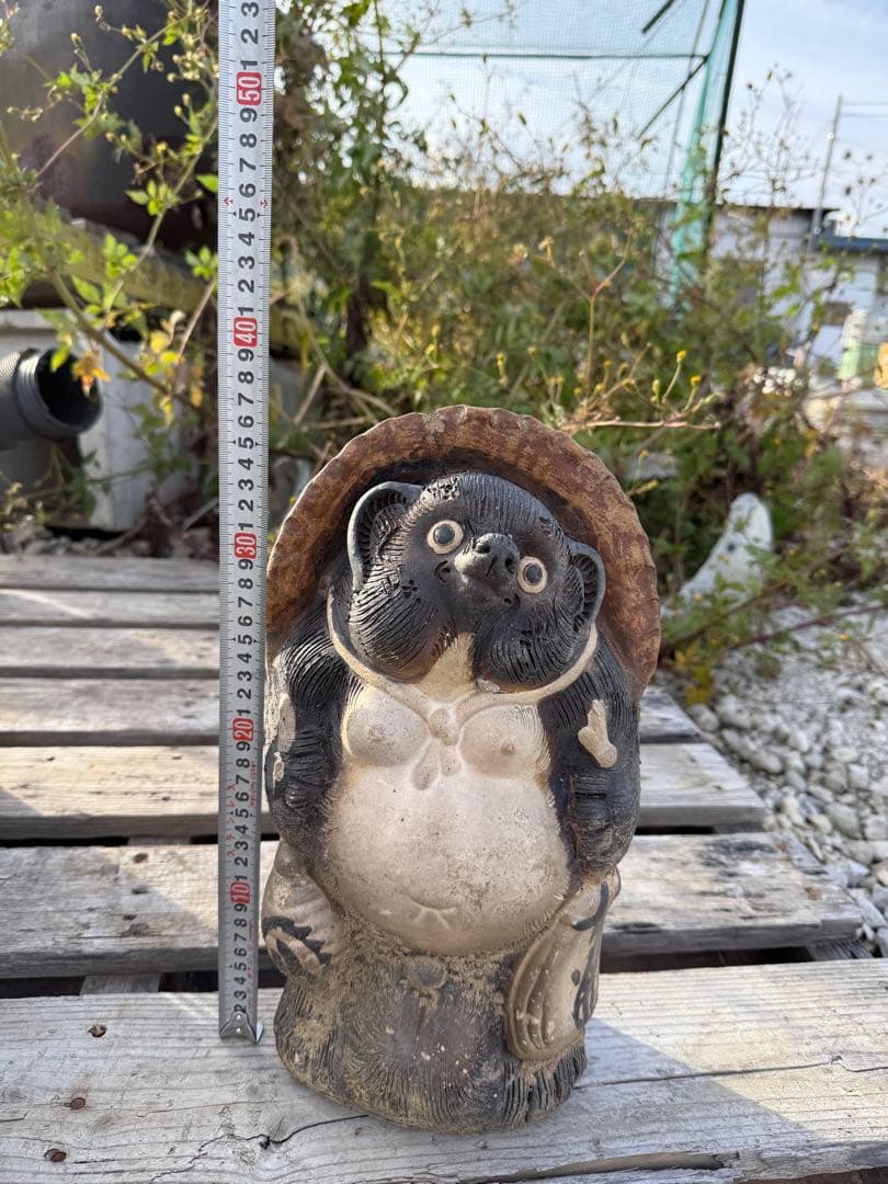 たぬきの置物セット（陶器製）