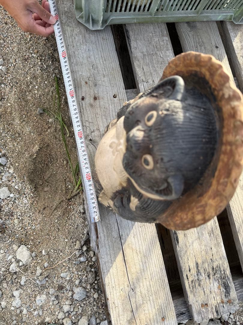 たぬきの置物セット（陶器製）