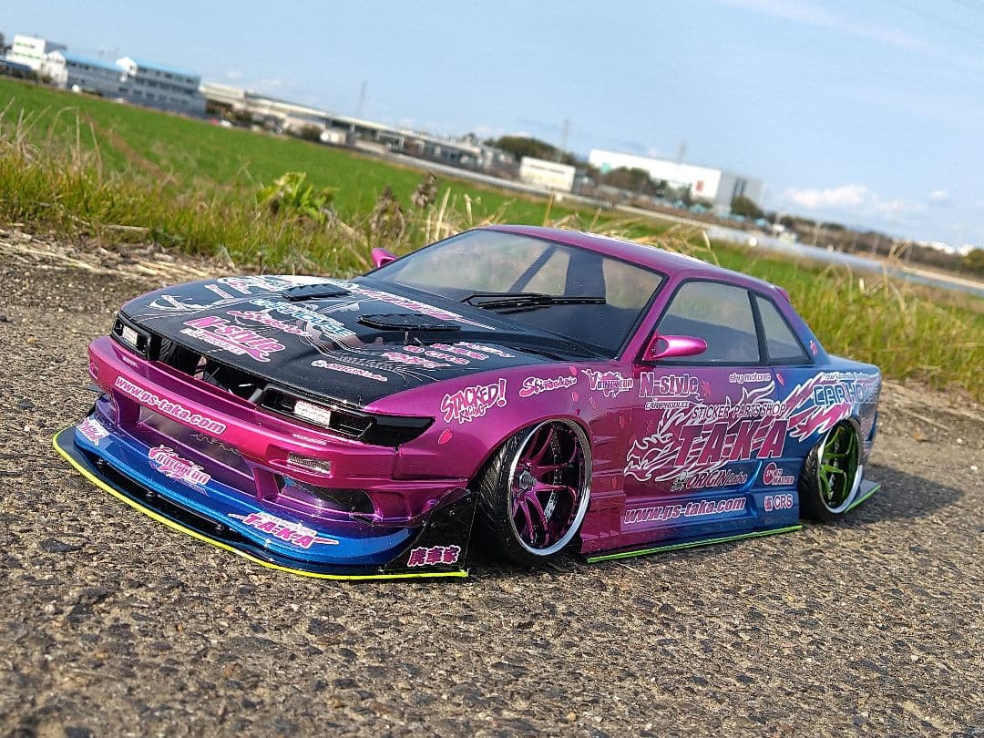 アディクション オリジンS13シルビア 制作済ラジコンボディ