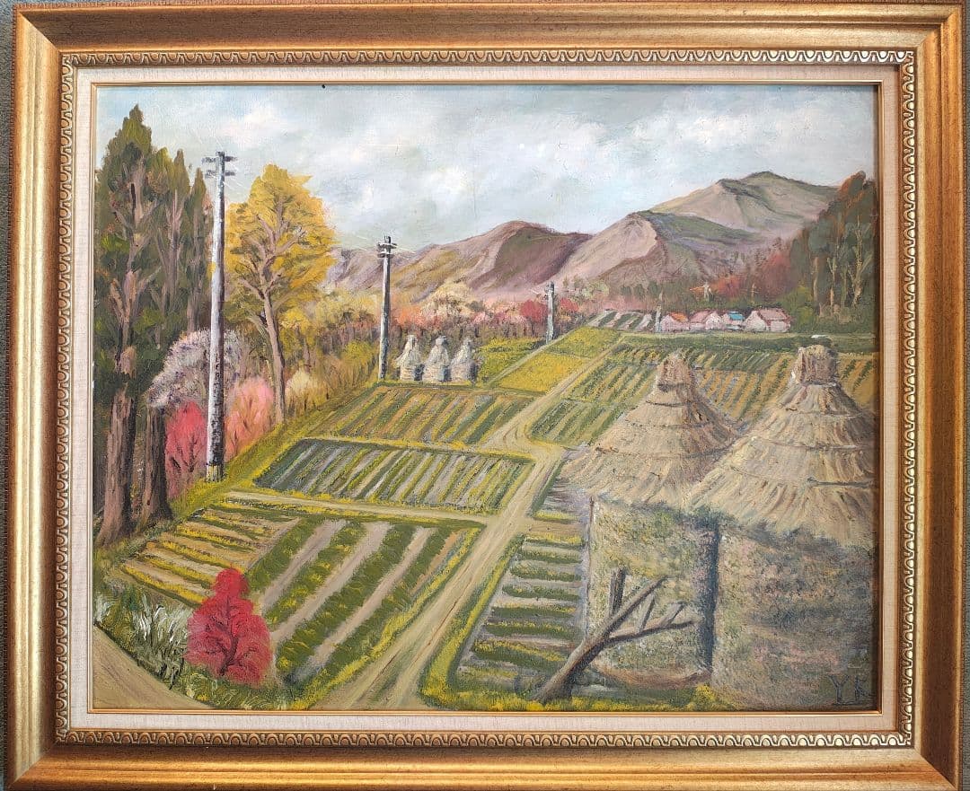 送料込】F30号 重厚ゴールド油彩額縁 白日会・示現会 - メルカリ