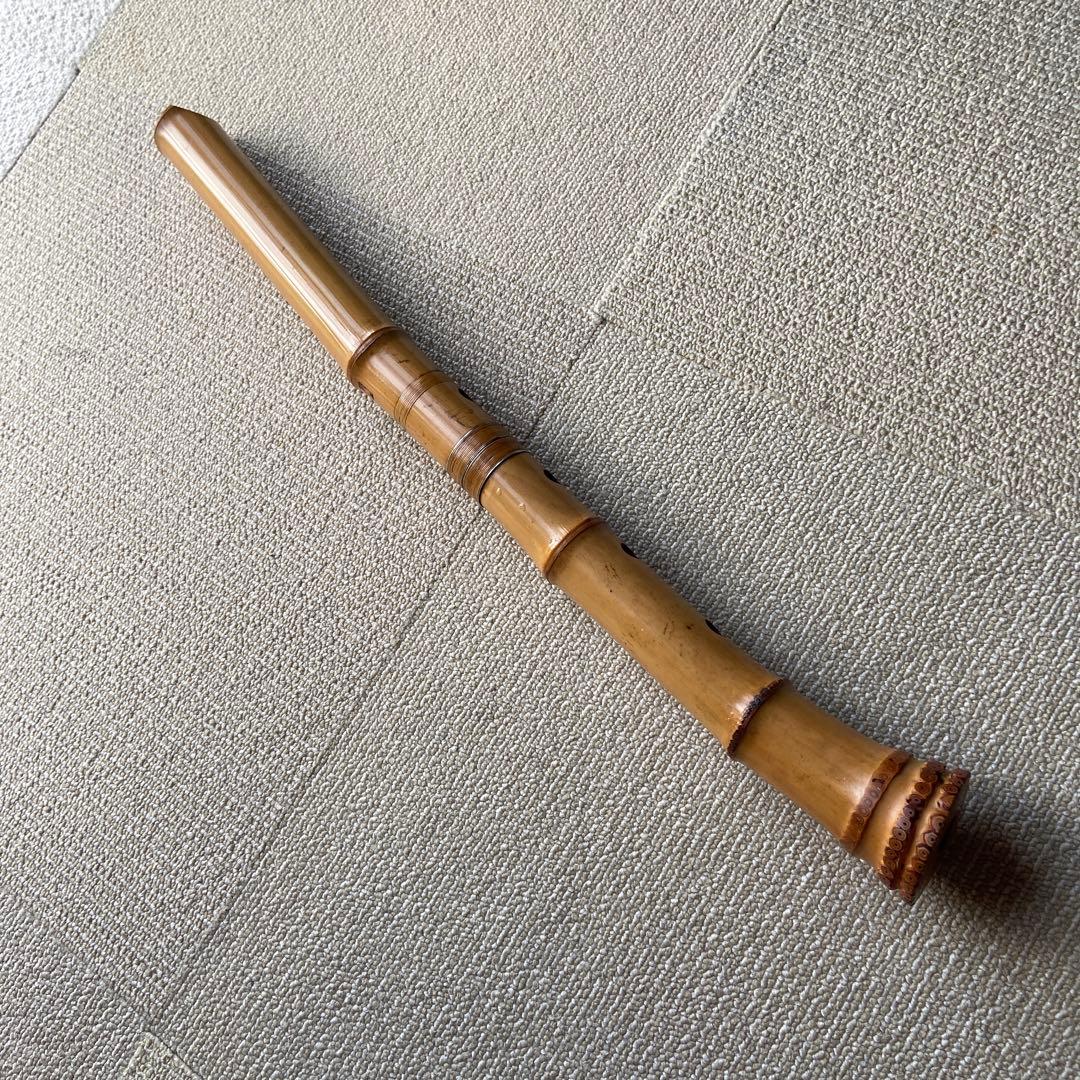 166 尺八　一尺八寸管　銘読めません