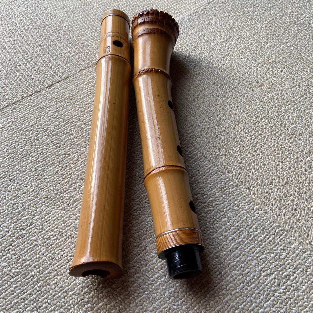 166 尺八　一尺八寸管　銘読めません