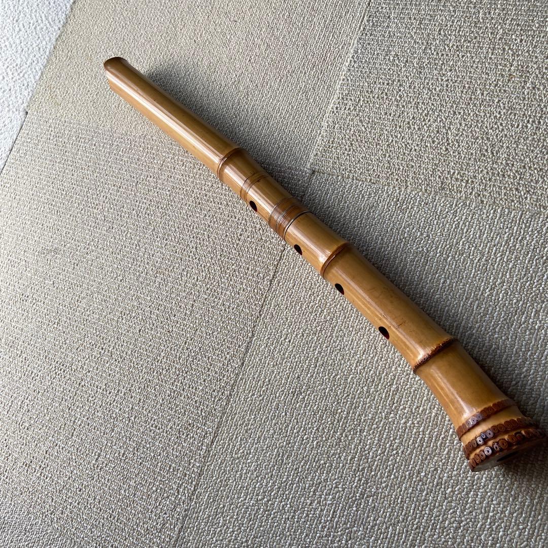 166 尺八　一尺八寸管　銘読めません