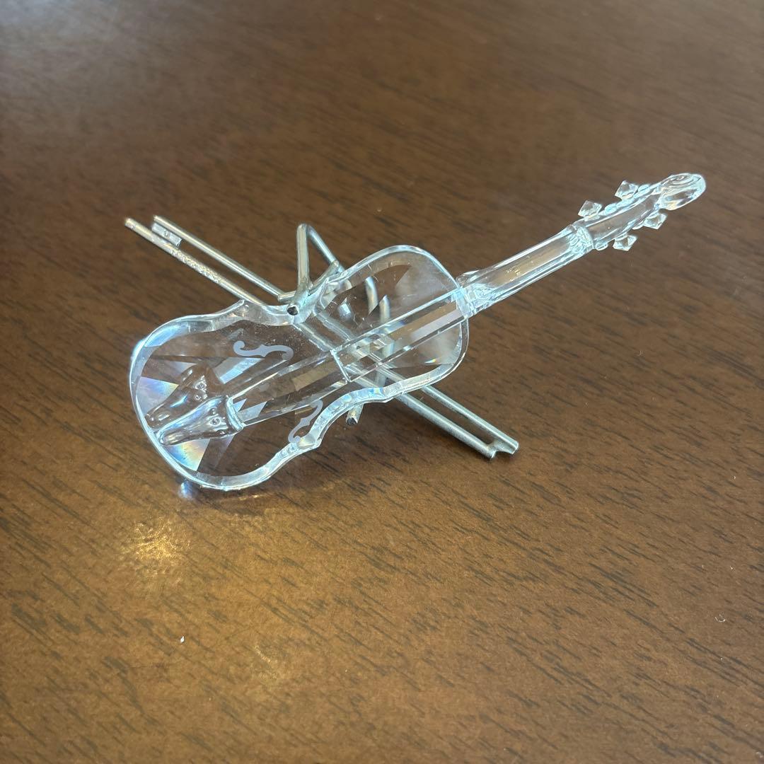 Swarovski アクリル製バイオリン型置物