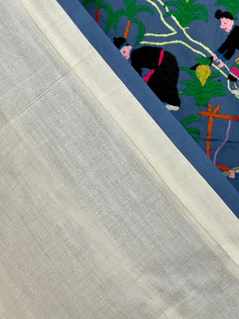 ラオス モン族 刺繍 壁掛け タペストリー 6