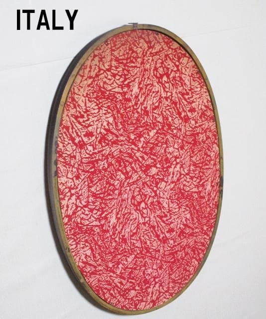 イタリア製 アンティークウォールミラー 壁掛けoval（楕円形）