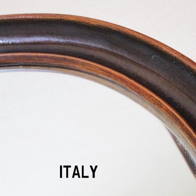 イタリア製 アンティークウォールミラー 壁掛けoval（楕円形）
